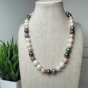Multicolor Faux Pearl Necklace